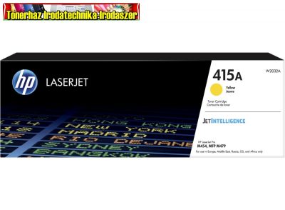 HP W2032A TONER YELLOW 2,1K NO.415A (EREDETI)