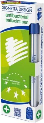  ICO Signetta kék Golyóstoll 0,7 mm, kupakos, antibakteriális
