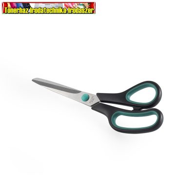 Olló 21 cm műanyag fekete-zöld nyél BLUERING