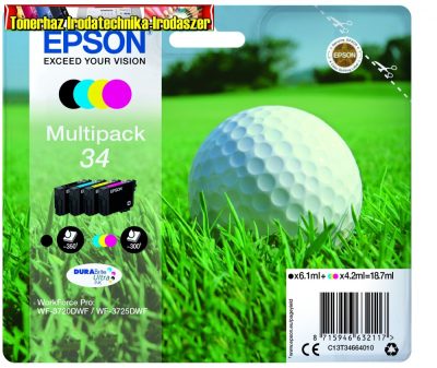 EPSON EREDETI TINTAPATRON T3466 (34) MULTIPACK (C13T34664010)
