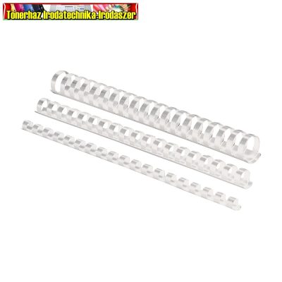 10 mm műanyag spirál, 41-55 lapig 100db/dob (spirál 10mm) fehér