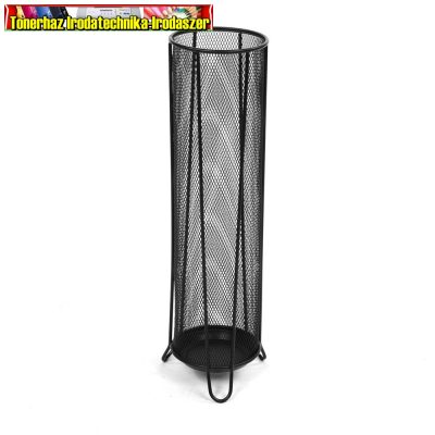 Esernyőtartó fekete fémhálós Fornax