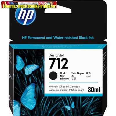HP 3ED71A PATRON BLACK 80ML NO.712 (EREDETI)