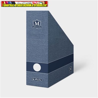 Herlitz Montana A/4 Iratpapucs karton összehajtható 11 cm gerinccel kék
