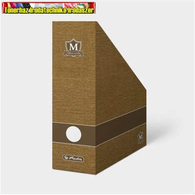 Herlitz Montana A/4 Iratpapucs karton összehajtható 11 cm gerinccel barna