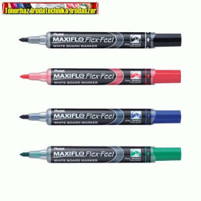 Pentel Maxiflo Flex Feel Táblamarker 1-5mm, hajlékony hegyű (táblafilc) különböző színben