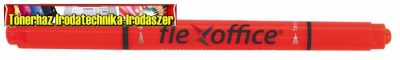 FLEXOFFICE Szövegkiemelő, 1,0/4,0 mm, kétvégű, "HL01", narancs