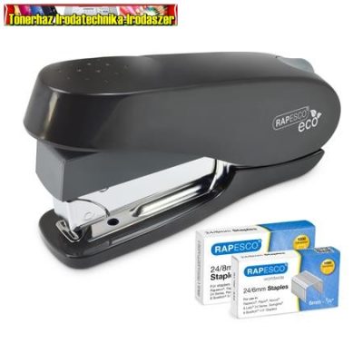 RAPESCO ECO Luna Less Effort Tűzőgép, 24/6-8, 26/6-8, 50 lap, könnyített tűzés, antibakteriális