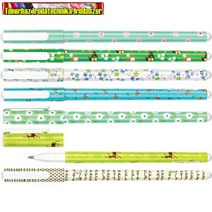 Golyóstoll Centrum Fancy új színes mintás 0,7 mm kék írásszín kupakos