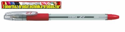 ZEBRA Z-1 Golyóstoll, 0,24 mm, kupakos, piros