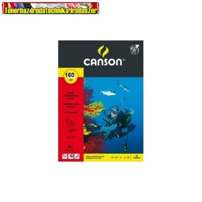 Fotókarton Canson A/3 160g Fekete