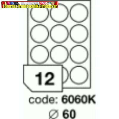 Rayfilm R0ECO6060KA Matt univerzális papír körcímke 60 mm - 100 ív