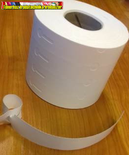 248×25mm szintetikus papír, 1 000 db / tekercs, 4 pályás