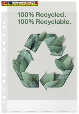  ESSELTE Recycled , lefűzhető genotherm, A4, 70 mikron, narancsos felület, 100db/cs ,(627493)