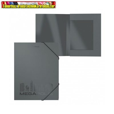 Füzetbox ErichKrause A/4 3cm gerinc Megapolis szürke