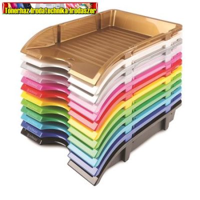 Donau Solid törhetetlen irattálca műanyag kül. színben