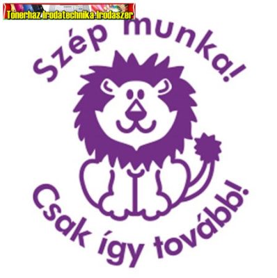 Bélyegző, motivációs, Szép munka! Csak így tovább!, COLOP N43 , lila