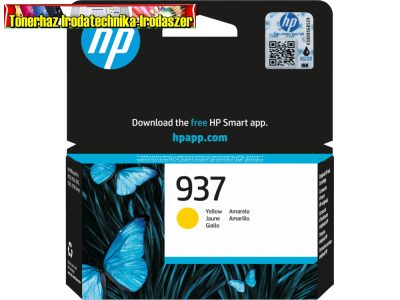 HP 4S6W4NE EREDETI TINTAPATRON YELLOW 0,8K NO.937