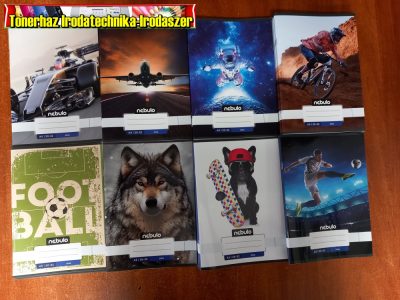 Füzet, A5, sima, 20-32, Vagány minták, Nebulo (A/5) (margós)