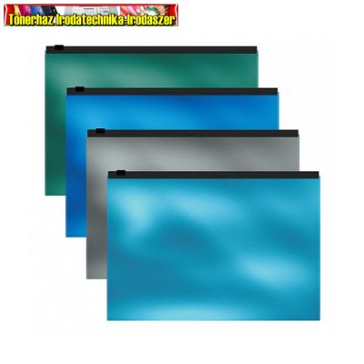 Irattartó tasak A/4 ErichKrause Glossy Ice Metallic 53295 cipzáras választható színben