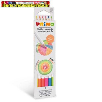 Primo Minabella Színesceruza készlet 6db-os 5251MINAB6F fluor színek 