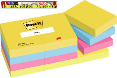 Öntapadó jegyzettömb, 38x51 mm, 100 lap, 3M POST-IT, Energetic (LP653TFEN)