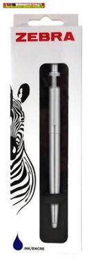 ZEBRA Golyóstoll dobozban - 901 - 0.7mm kék írásszín, ezüst színű tolltest