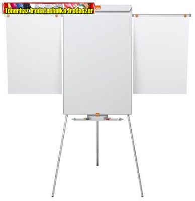 NOBO Essentials, fehér Flipchart tábla, mágneses felület, 2 db segédkarral, 