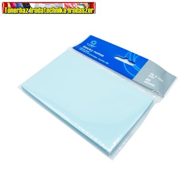 Jegyzettömb öntapadó, 76x127mm, 80lap, Bluering , pasztellkék