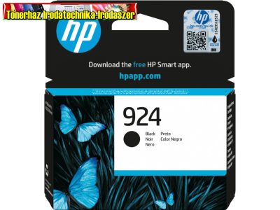 HP 4K0U6NE eredeti Tintapatron Black No.924 (500 old)