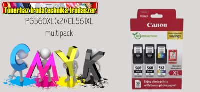 CANON 2x PG560Xl + CL561XL MULTIPACK /EREDETI/ (2db PG-560XL;1db CL-561XL)