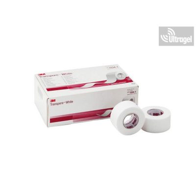 3M TRANSPORE™ ragtapasz - 2.5cm x 9.14m - 1534-1