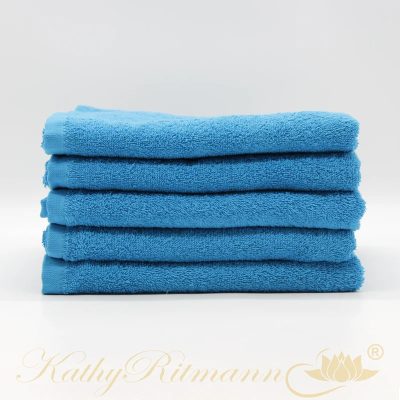 Égkék frottír törölköző, 50x100cm, 420g (KR40050100blue)