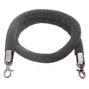 Szürke velúr kordonkötél, 150cm (VKSZK15)