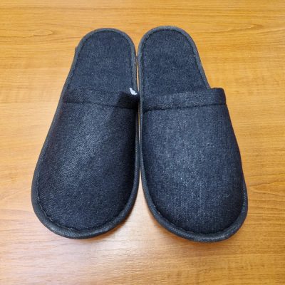 Zárt orrú szállodai papucs, 2mm gumi betét, 29cm (KRSBCB)