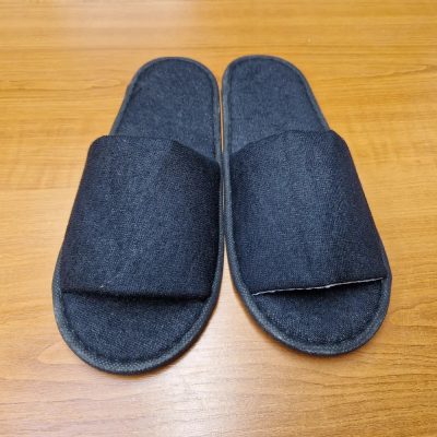 Nyitott orrú szállodai papucs, 2mm gumi betét, 29cm (KRSBO)