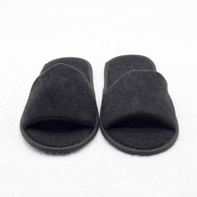 Nyitott szállodai papucs, fekete, 30cm (KRSNR4O)