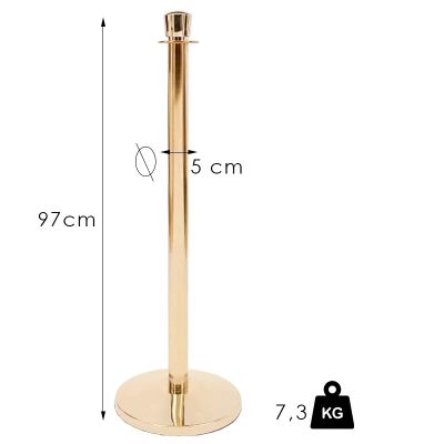 Arany köteles kordonoszlop, 7,3kg (KOAC)