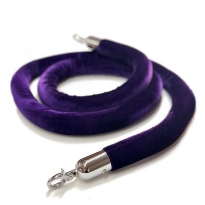 Lila velúr kordonkötél, 150cm (VKLK150)