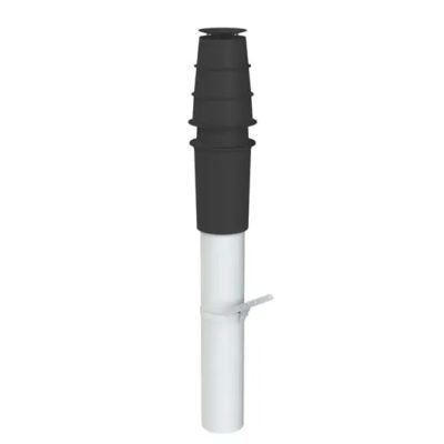 TRICOX PATÁ50 koncentrikus tetőátvezetés fekete PPs/alu 60/100 mm