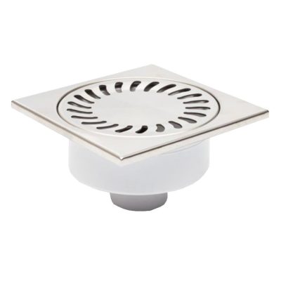 FixTrend padlóösszefolyó, száraz bűzzár, alsó kifolyású, DN50, 150x150mm