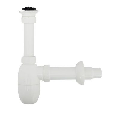 FixTrend buraszifon mosdóhoz, műanyag, leeresztőszeleppel, 32mm