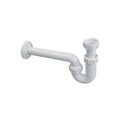 MCALPINE HC4-PF32-L műanyag csőszifon leeresztőszelep nélkül 200mm csővel, 5/4" x 32mm