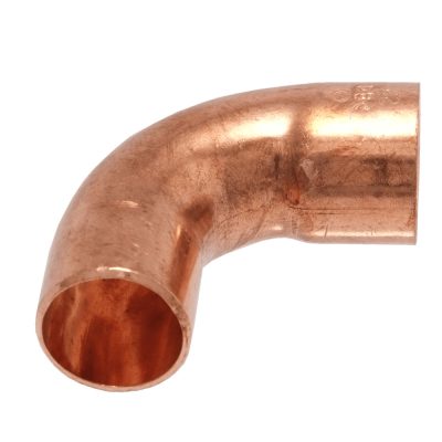 IBP 5001A forrasztható réz ív, 90°, 1 tokos, 35mm