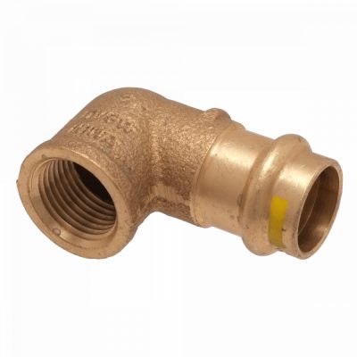 IBP PG4002G réz press könyök, gázra, 22mm-1/2"B