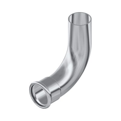 FixTrend Inox press 1 tokos ív 90°, 76.1 mm