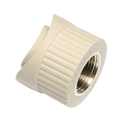 EKOPLASTIK PP-R süthető nyereg idom fém menettel, 75 mm x 1" B 