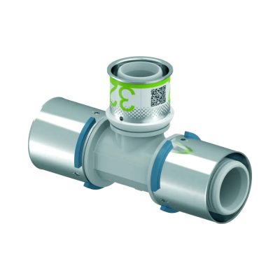 UPONOR S-Press PLUS PPSU műanyag szűkített T-idom ötrétegű csőhöz, 40x32x40 mm