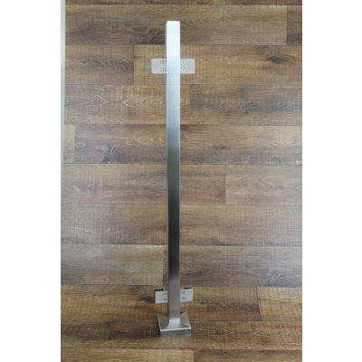 Üvegkorlát / modern / köztes oszlop kocka profil