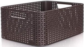 Curver rattan kosár 18l sötét barna "My Style" (3/karton)